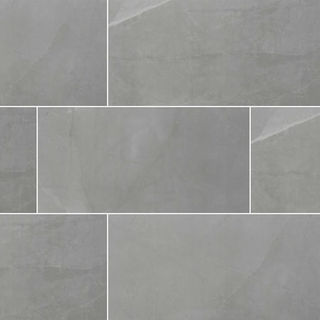 Msi Sande Gray 12 In. X 24 In. Matte Porcelain Floor And Wall Tile, 8PK ZOR-PT-0240